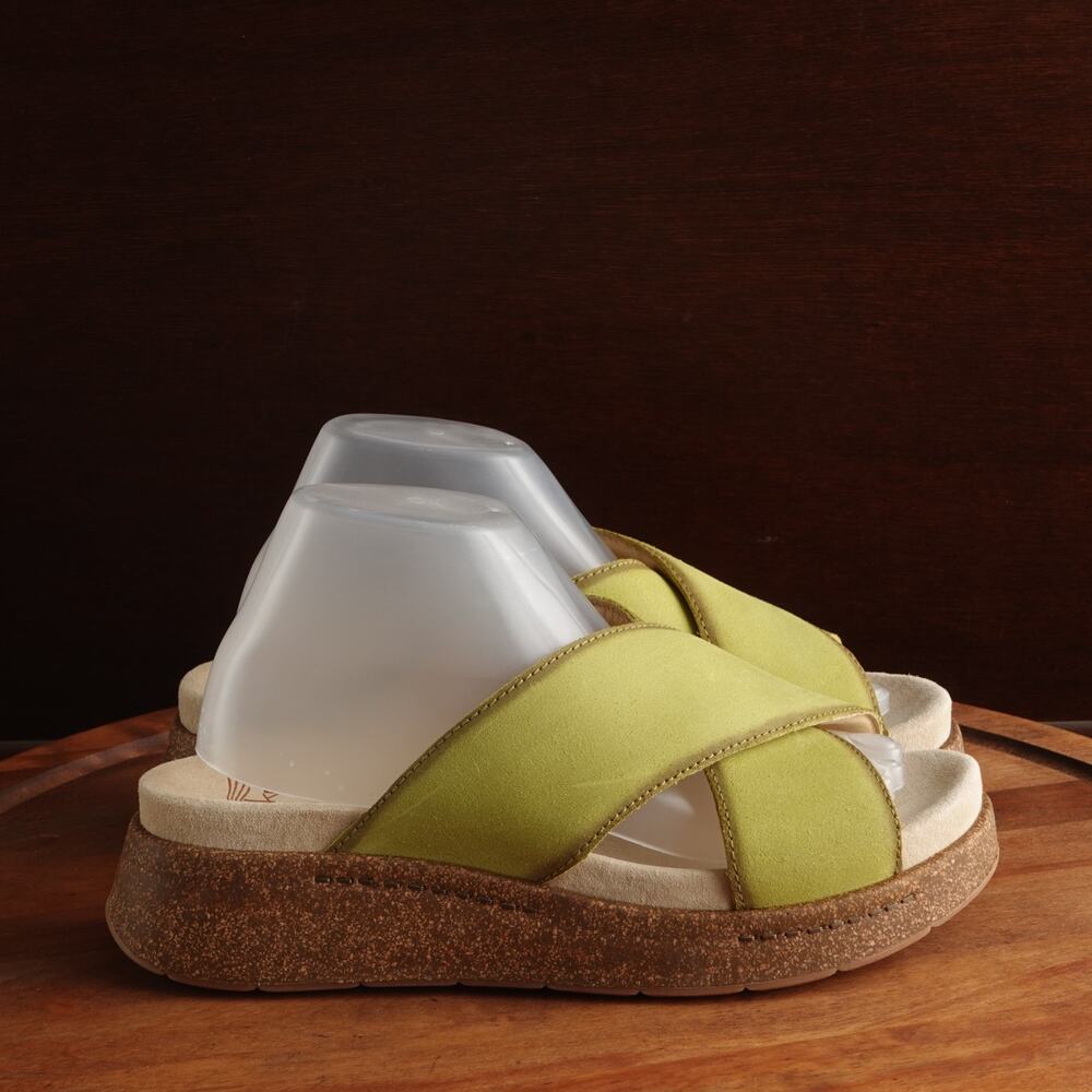 Dansko Sandals Women SZ EU 40 US 9.5-10 Green Bridget Suede Comfort Coastal Shoe - Picture 1 of 14